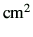 $ {\rm cm^2}$