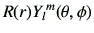 $ R(r){Y_l}^m(\theta,\phi)$