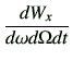 $\displaystyle \frac{dW_x}{d\omega d\Omega dt}$
