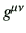 $ g^{\mu\nu}$